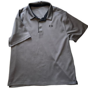 Under Armour-Men's Heatgear Gray Polo Size XXL